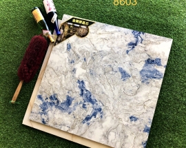 Trang trí không gian bằng mẫu gạch 80x80 khắc kim sang trọng