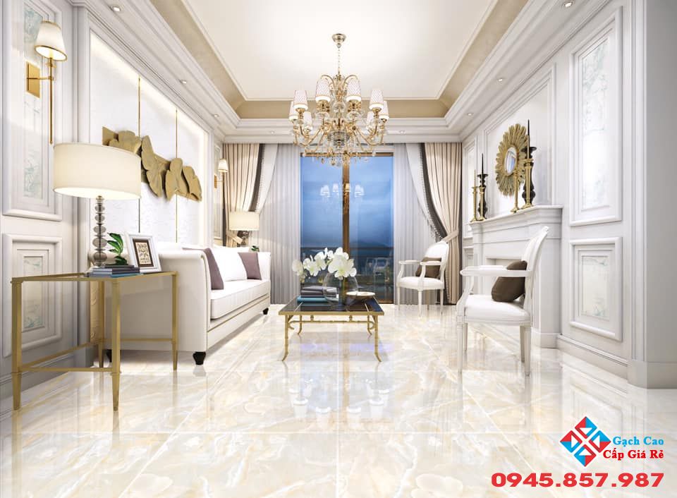 Gạch lát nền phòng khách 80x80
