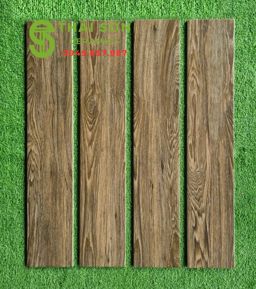 Gạch vân giả gỗ 15x80 lát nền phòng thờ sang chảnh