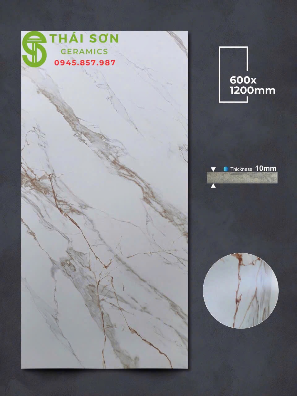 Gạch lát nền 60x120 apodio matt mịn trắng vân cam