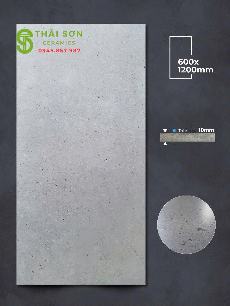 Gạch lát nền 60x120 apodio mờ tinh thể màu xám nhạt