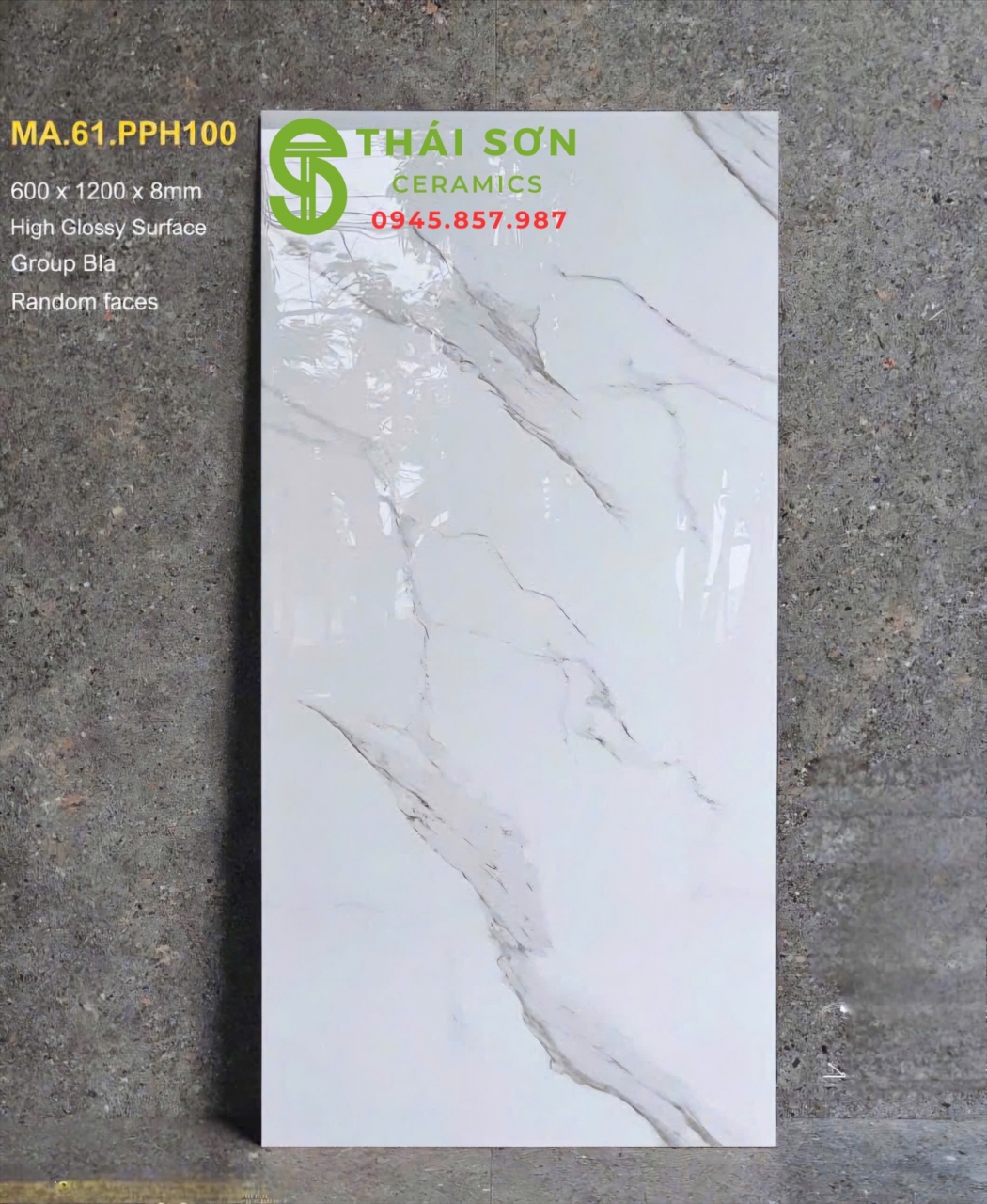 Gạch lát nền 60x120 apodio siêu bóng màu trắng vân xám