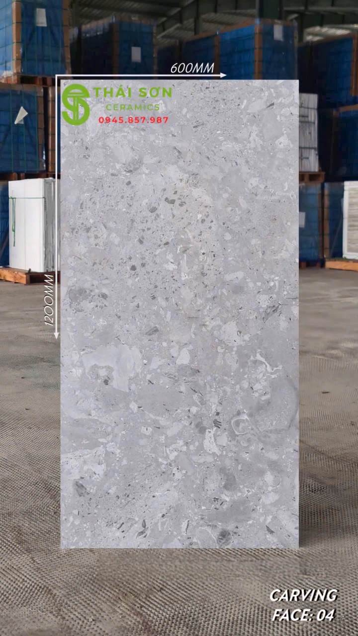 Gạch terrazzo matt mờ 60x120 caving cao cấp nhập khẩu