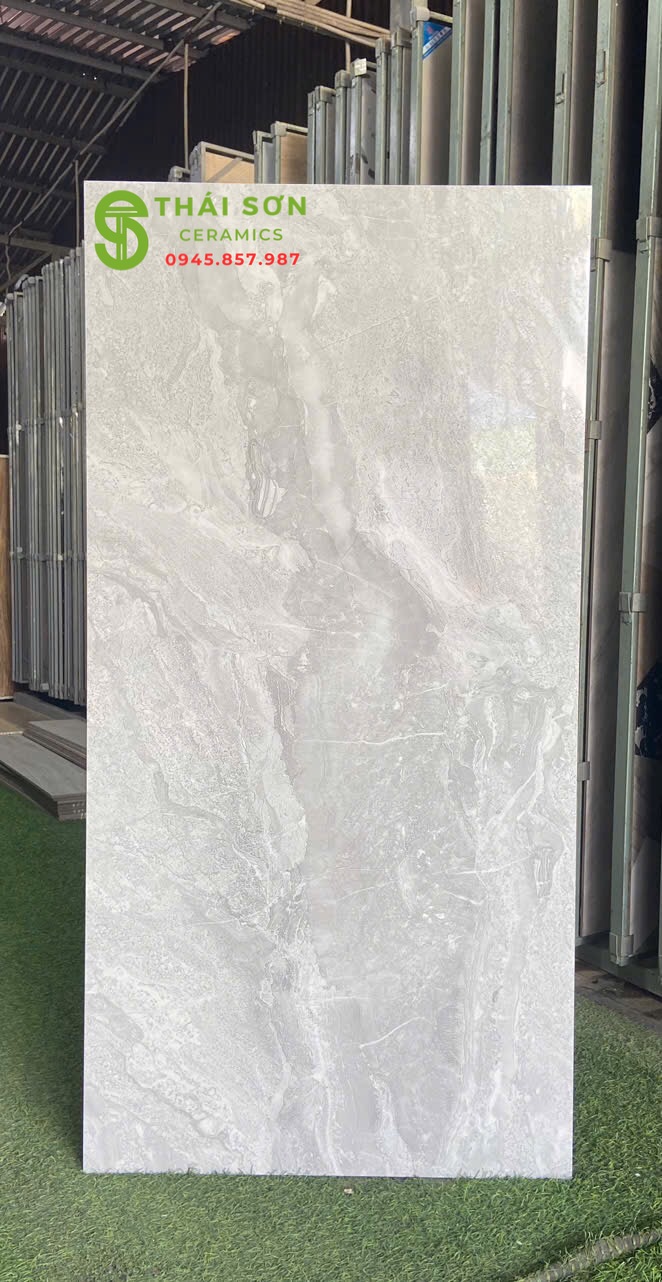 Gạch bóng kiếng xám vân đá lát nền 60x120 fushita cao cấp