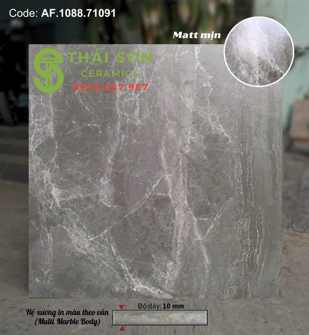 Gạch lát nền 80x80 apodio matt mịn màu xám vân cao cấp