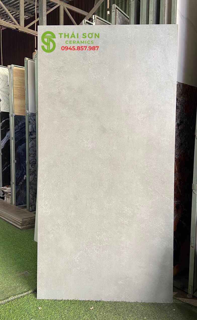 Gạch lát nền vân xi măng nhạt 80x160 mờ ấn độ