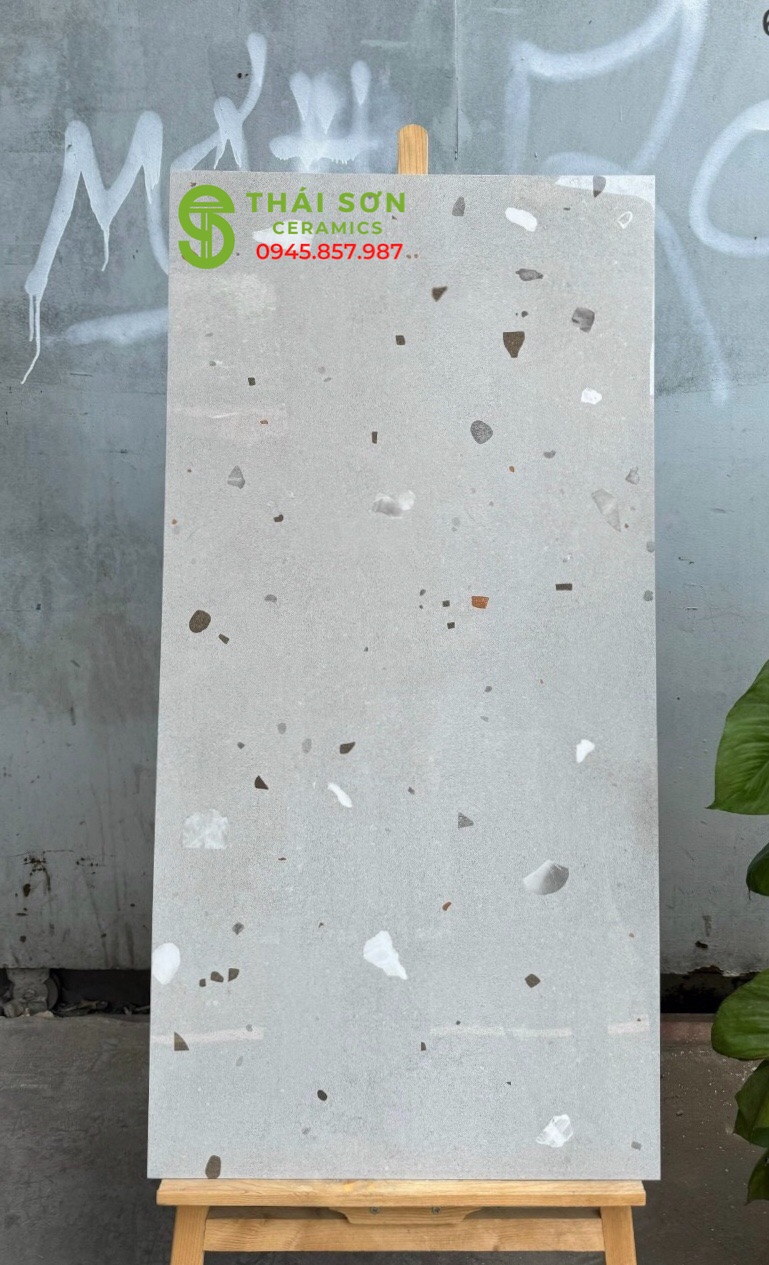 Gạch lát nền 60x120 bóng kiếng tezzazzo mới nhất
