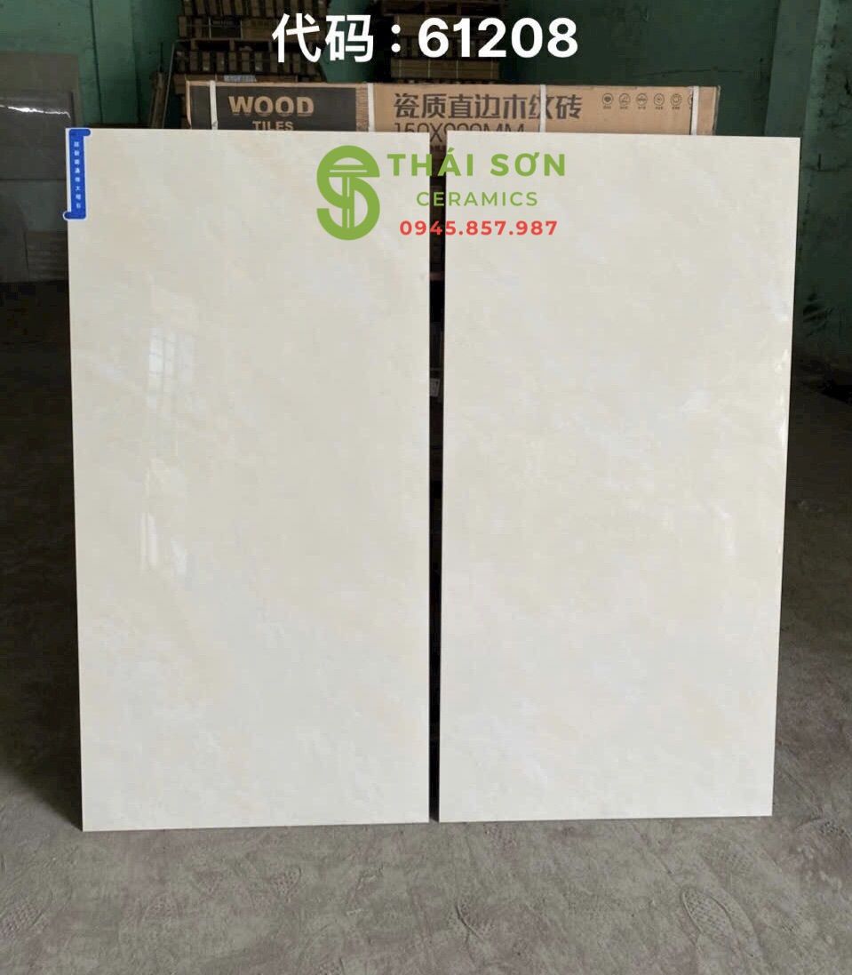 Gạch trung quốc 60x120 đá đồng chất vân đá vàng kem