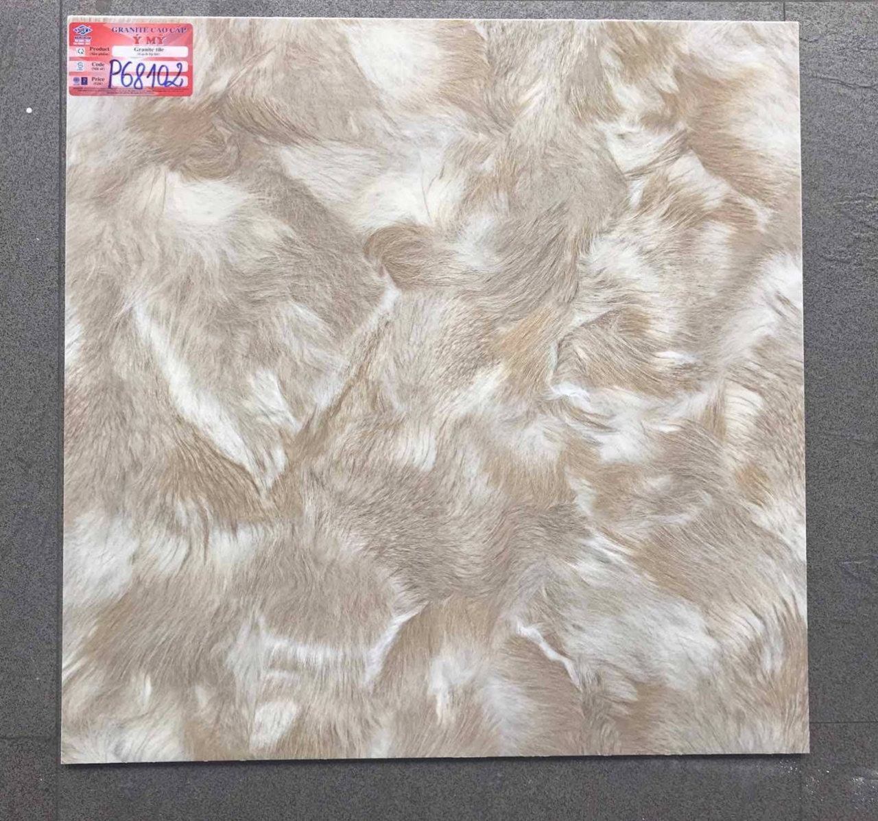 gạch 60x60 bóng kiếng lông thú
