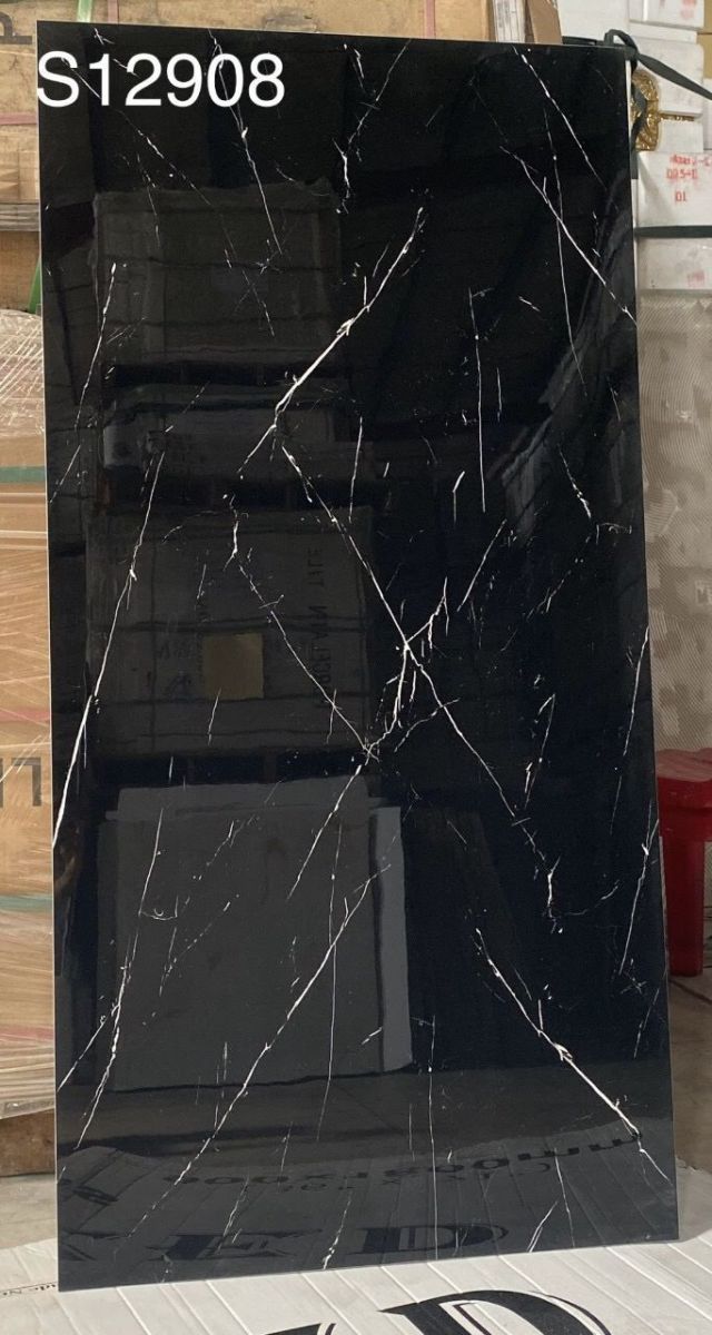 gạch bóng kiếng 60x120 đen xọc trắng
