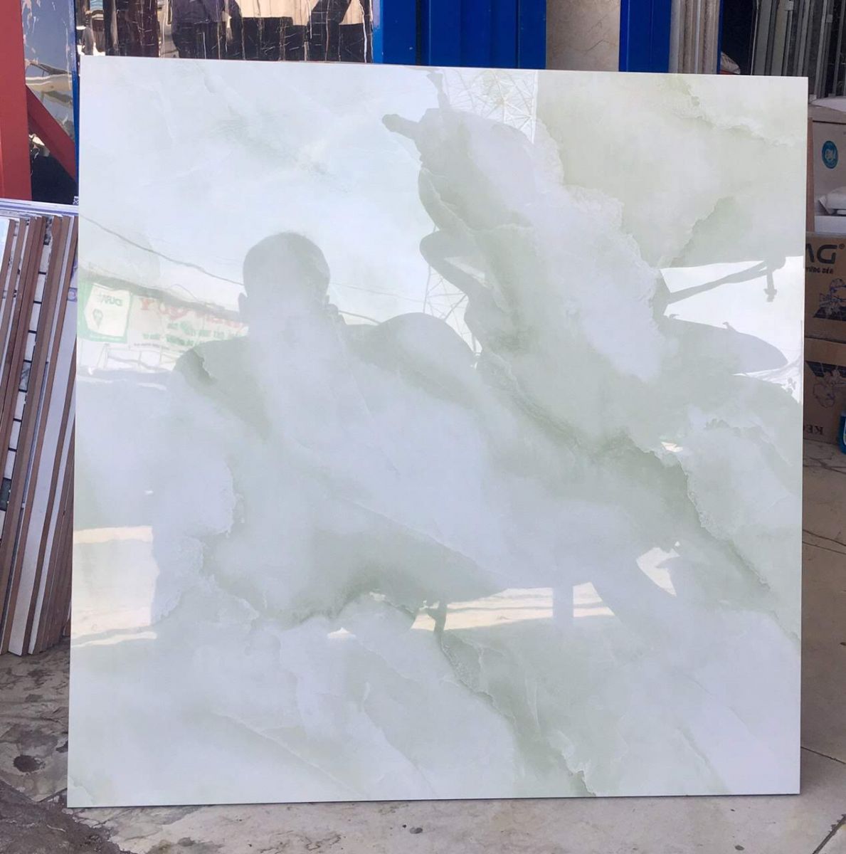 Gạch bóng kiếng 60x60 xanh ngọc