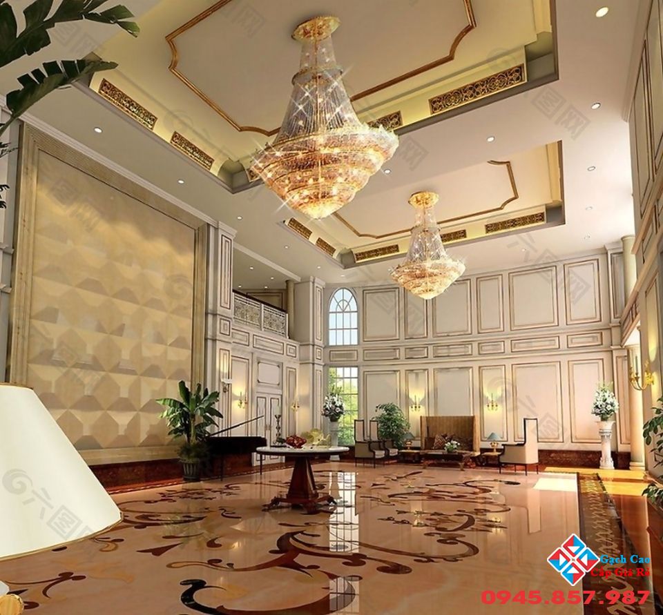 gạch lát nền phòng khách