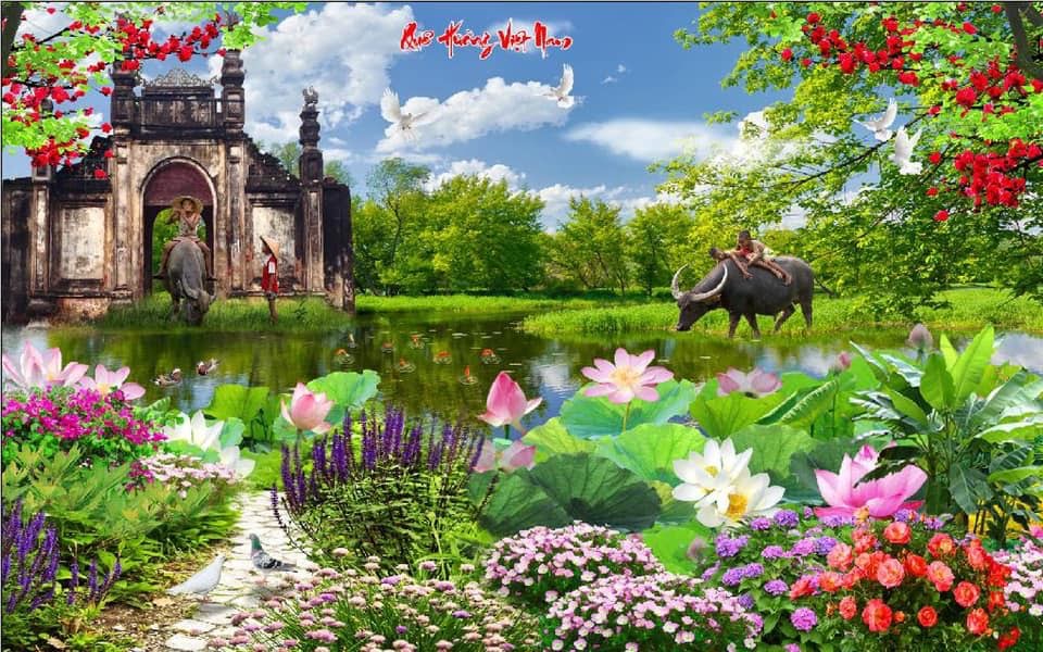 gạch tranh phong cảnh đẹp