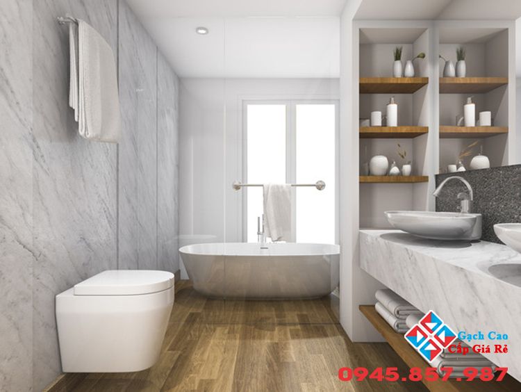Mách bạn bí quyết chọn gạch ốp nền phòng tắm đẹp sang trọng nhất 2021