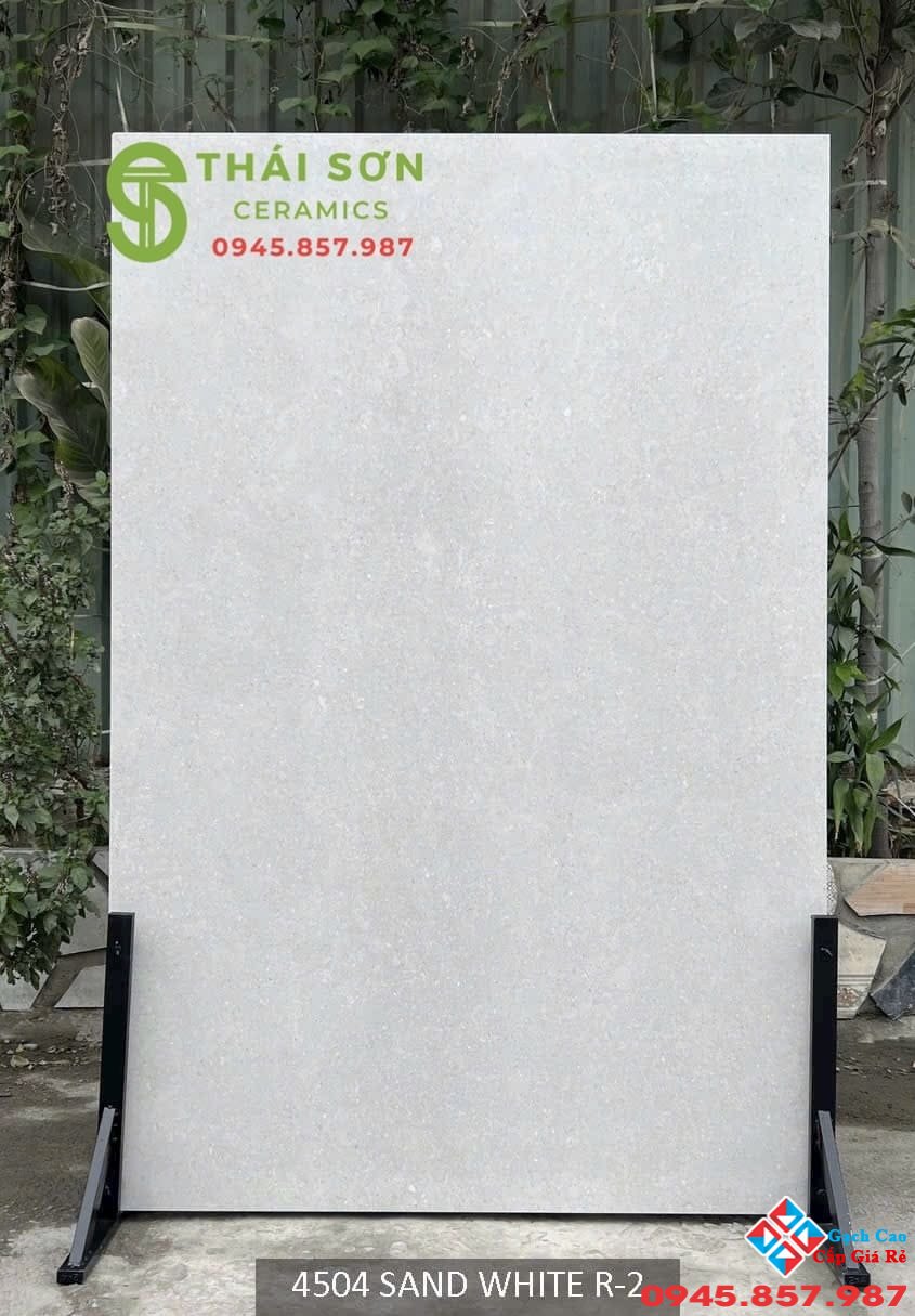 Gạch 120x180 matt lát nền màu trắng xám nhạt