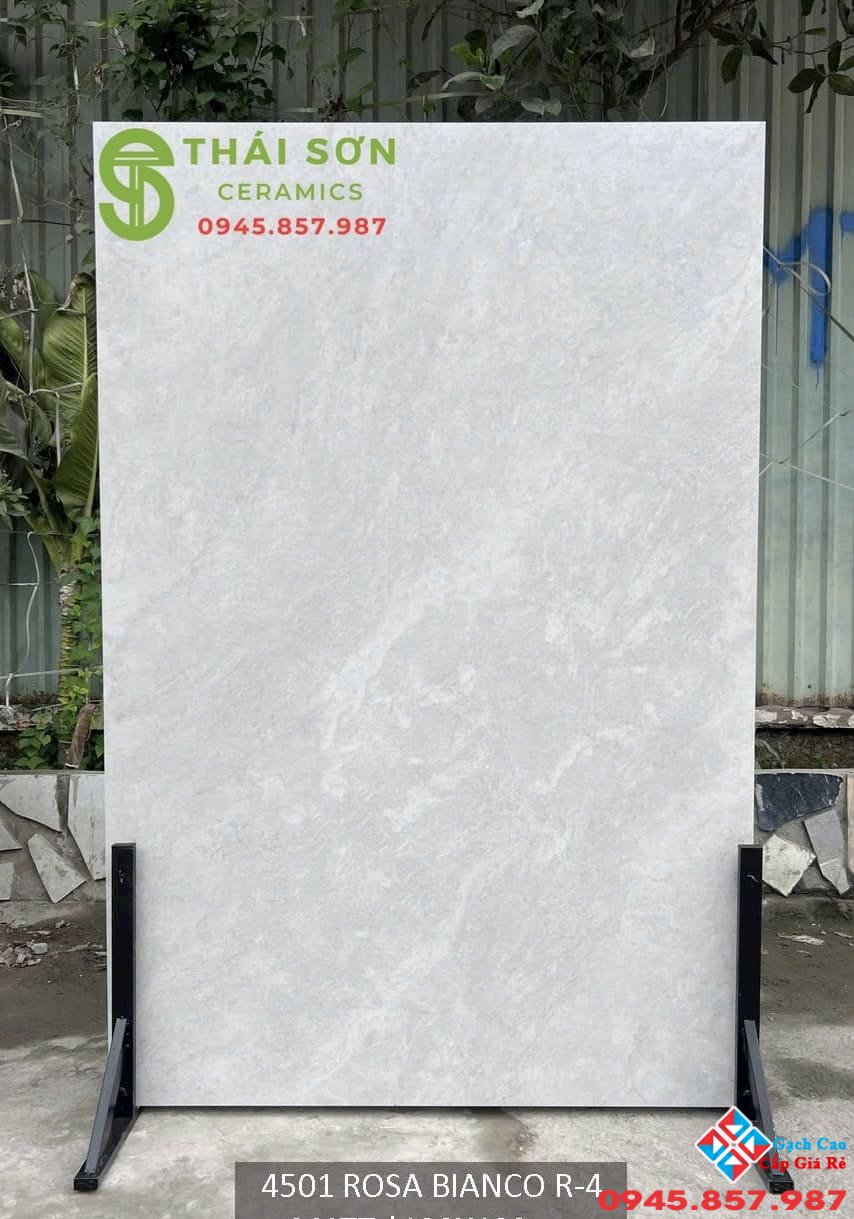 Gạch 120x180 matt ốp lát tone xám trắng Rosa Bianco