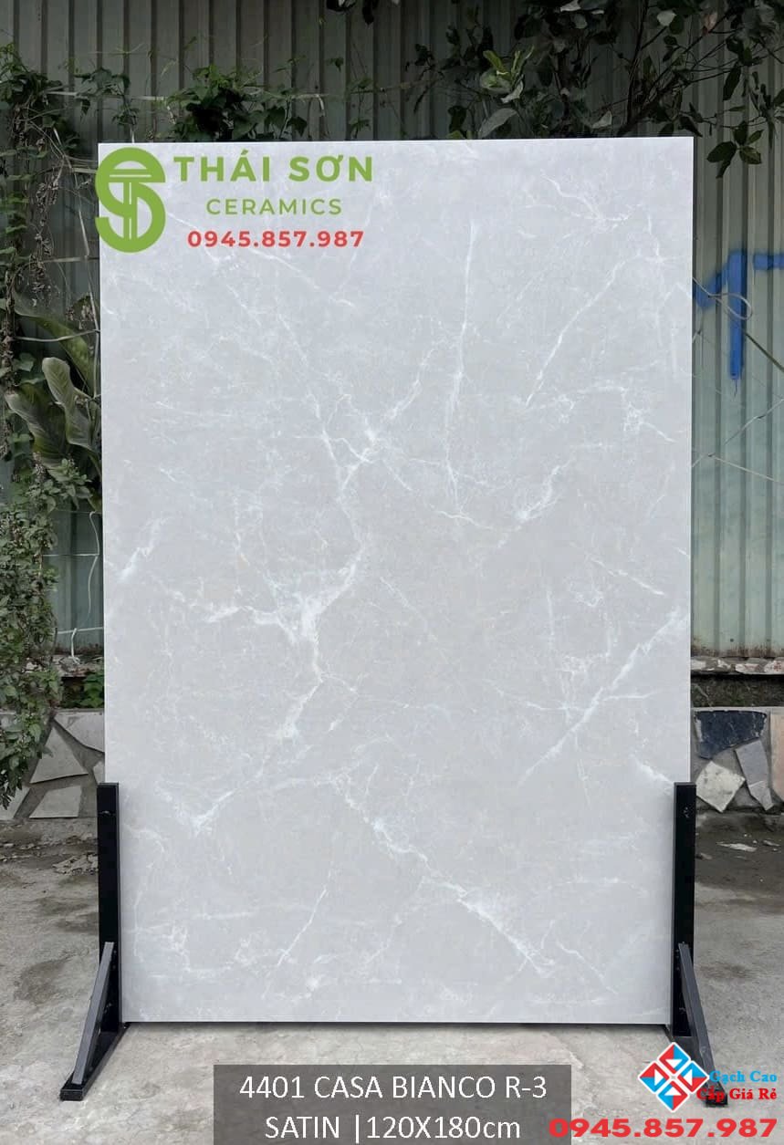 Gạch 120x180 satin matt mịn lát nền màu xám giả đá