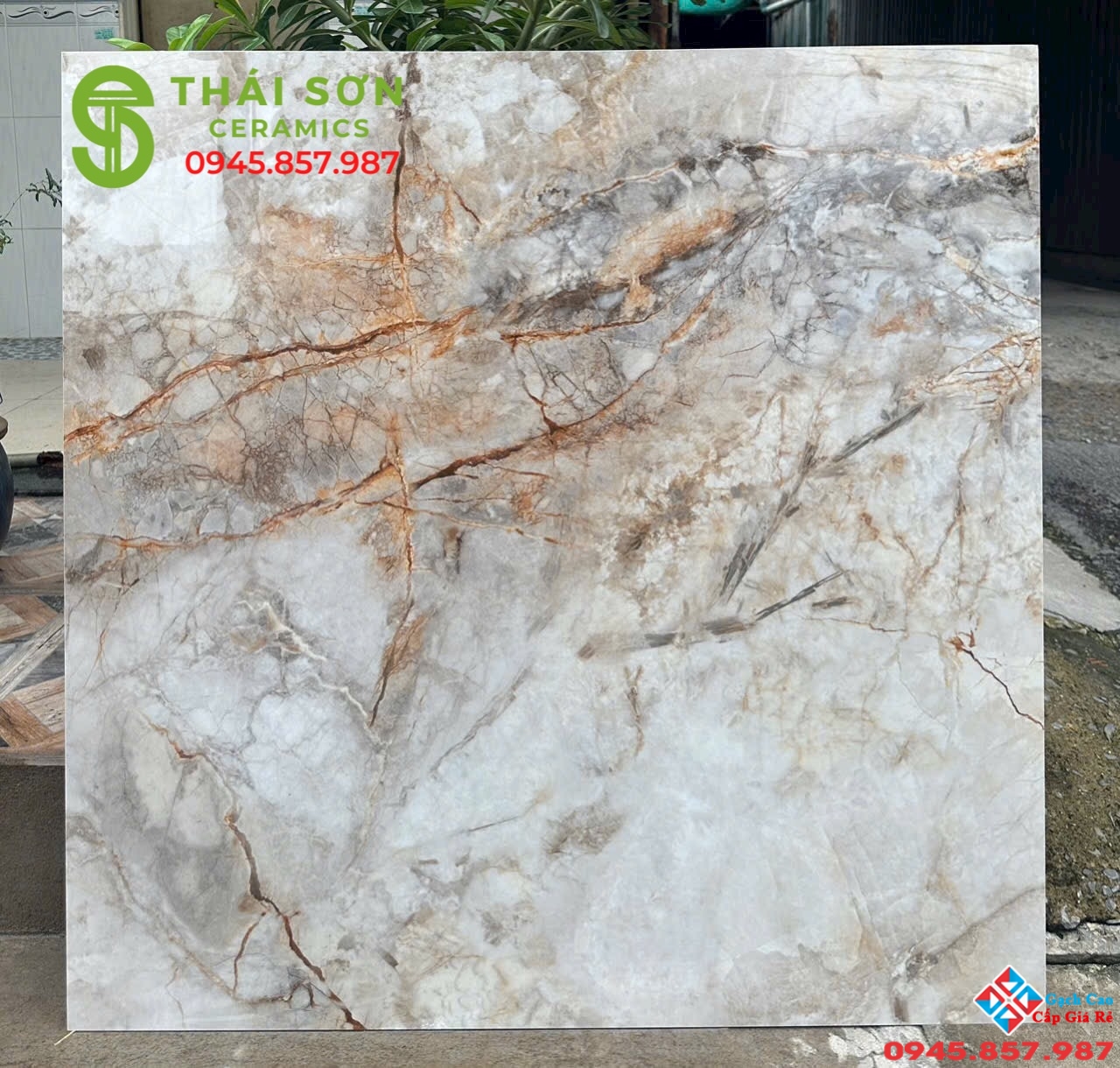 Gạch trung quốc 100x100 đá đồng chất bóng kiếng 