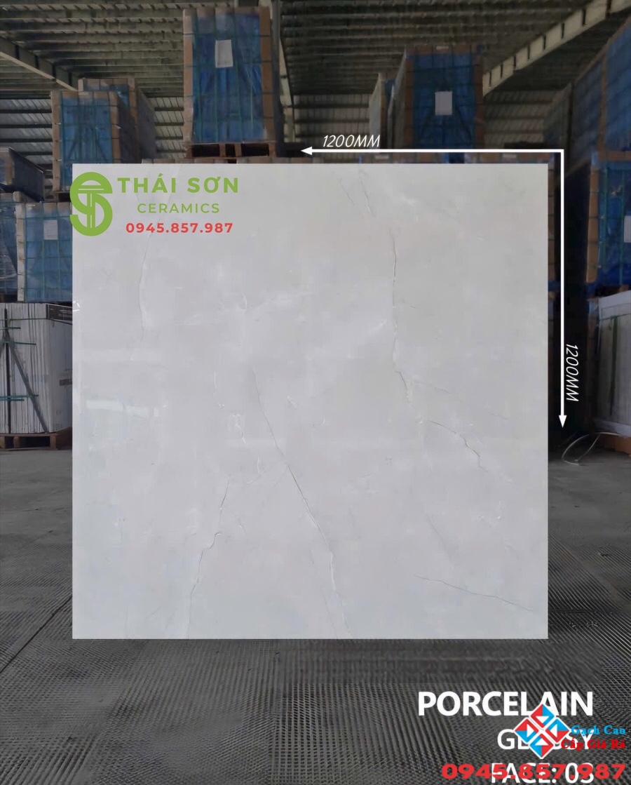 Gạch 120x120 ấn độ bóng kiếng màu xám cao cấp Gò Công