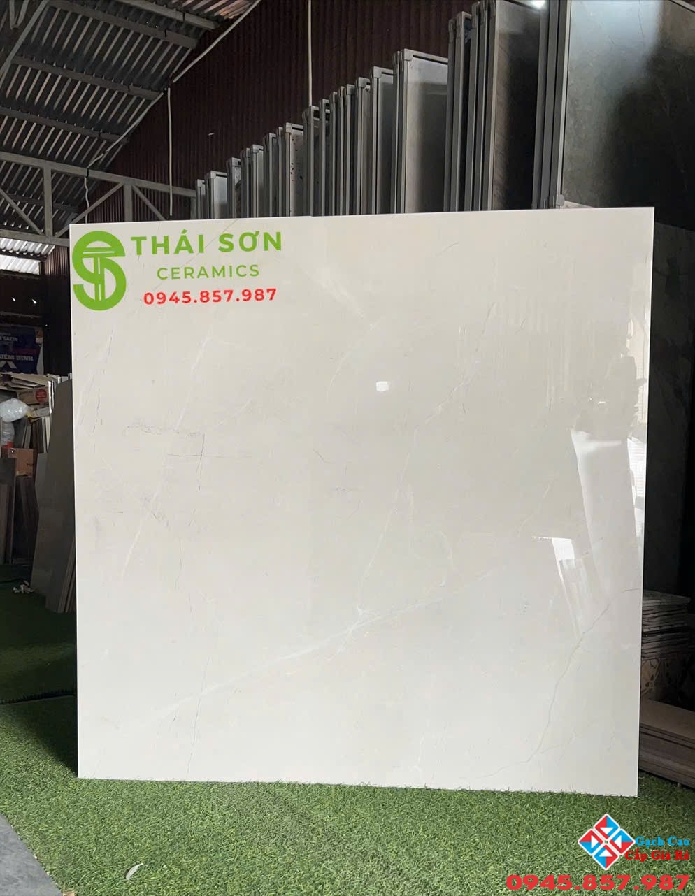 Gạch 120x120 lát nền ấn độ bóng kính màu xám nhạt