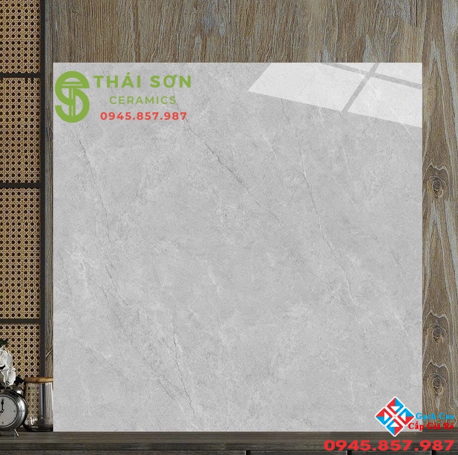 Gạch catalan 120x120 lát nền nhà bóng kiếng màu xám