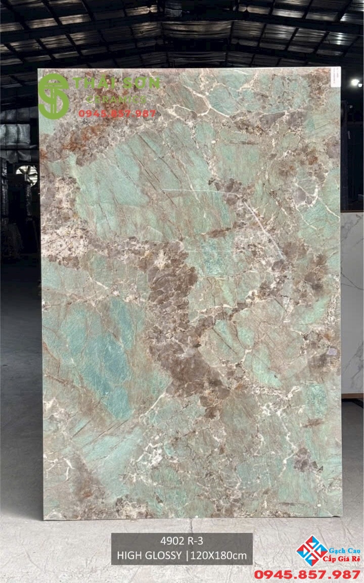 Gạch lát nền ấn độ 120x180 bóng kiếng vân giả đá Onyx