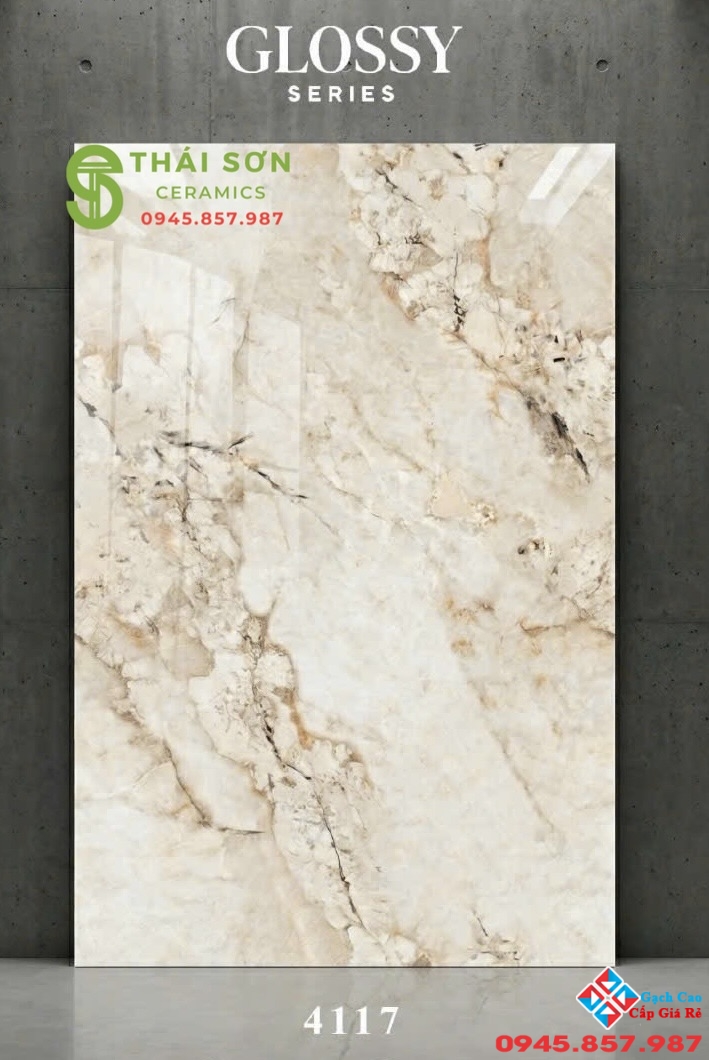 Gạch lát nền ấn độ 120x180 bóng kiếng Omega Crema