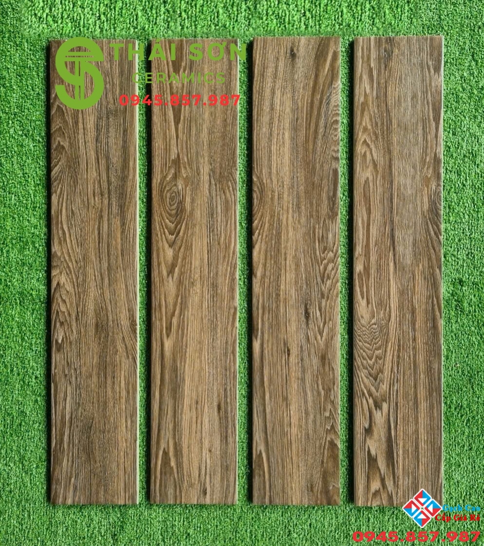 Gạch vân giả gỗ 15x80 lát nền phòng thờ sang chảnh