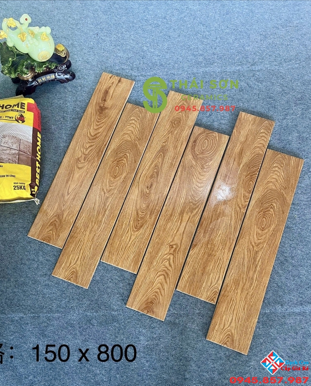 Gạch giả gỗ trung quốc 15x80 lát nền phòng khách đẹp
