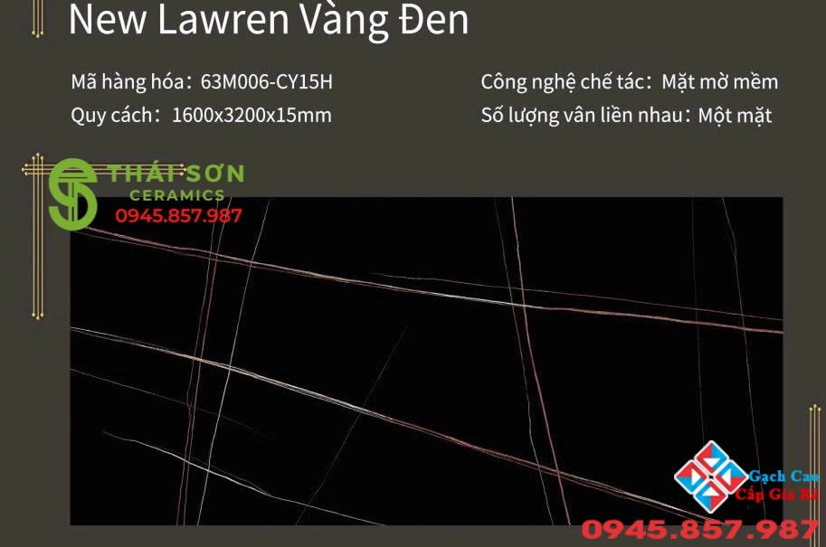 Gạch 160x320 matt mờ vàng đen trung quốc