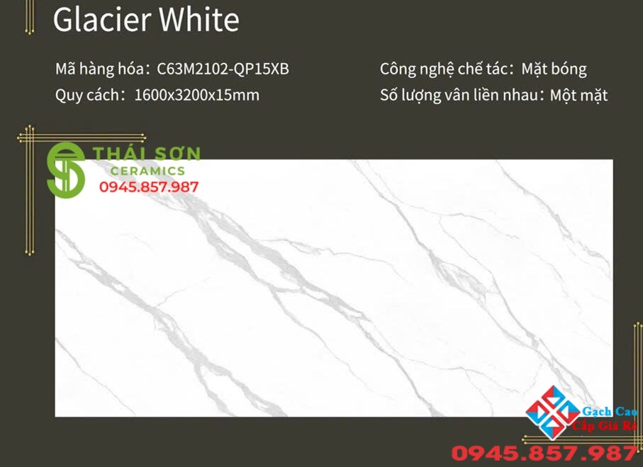 Gạch 160x320 lát nền trắng vân mây trung quốc