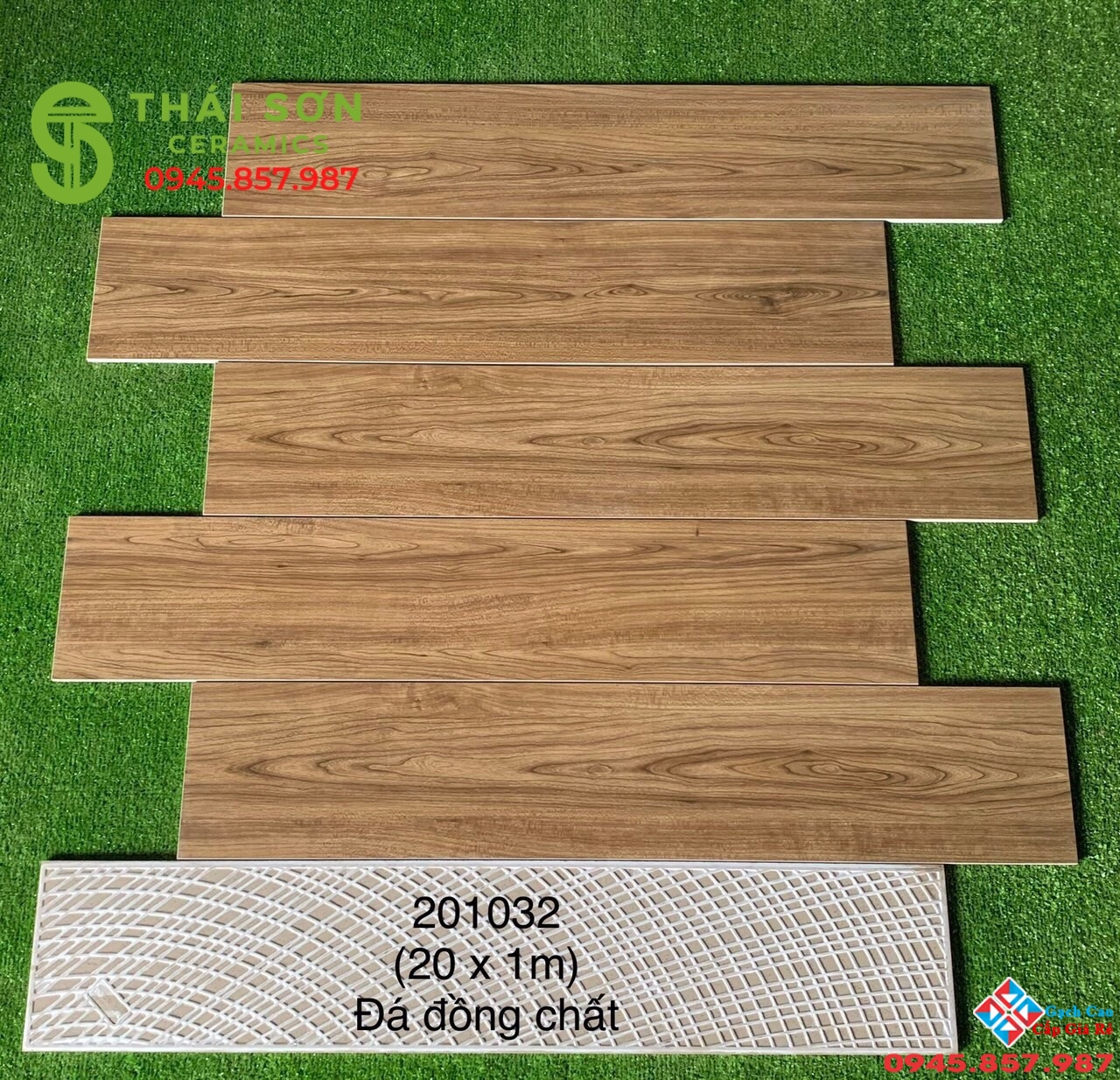 Gạch ốp tường giả gỗ 20x100 trung quốc