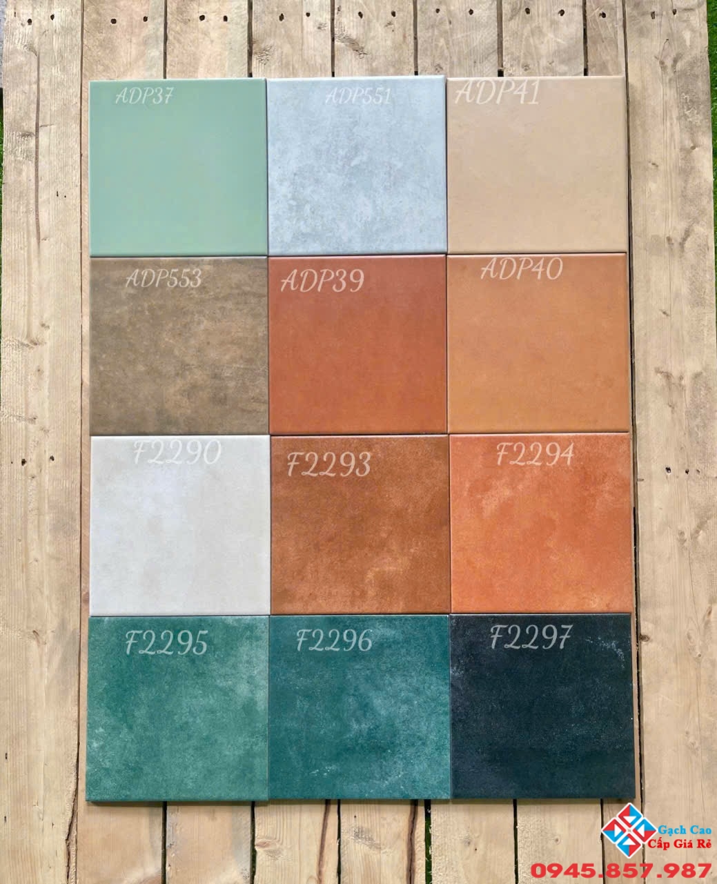Tốp 12 mẫu gạch bông đơn sắc 20x20 trung quốc cao cấp