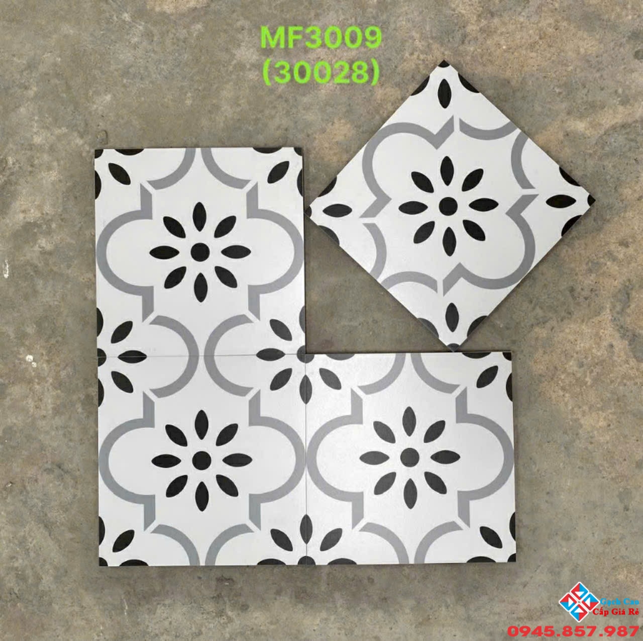 Gạch ốp lát trang trí 30x30 matt mờ trung quốc