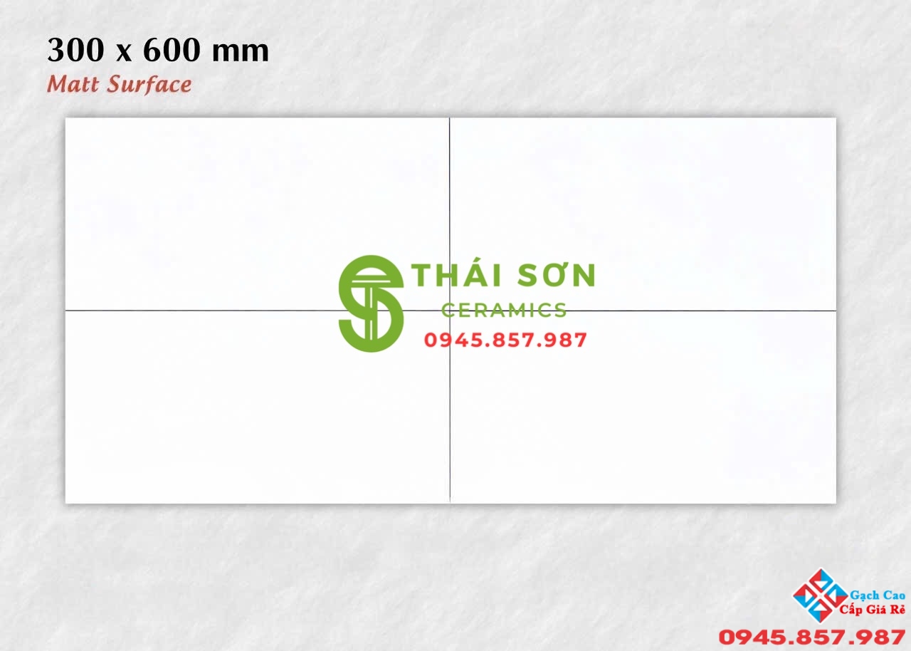 Gạch ốp tường 30x60 apodio màu trắng mờ cao cấp
