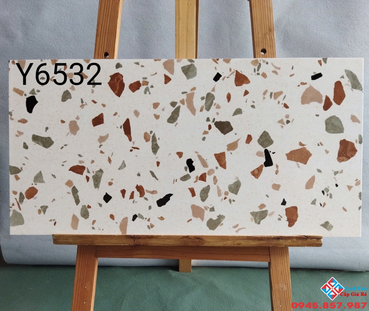 Gạch đá mờ 30x60 terrazzo đá mài trung quốc