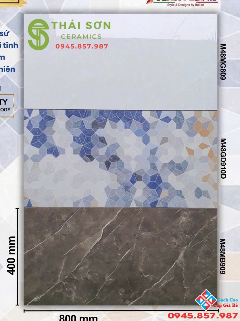 Gạch ốp tường toilet 40x80 apodio siêu bóng