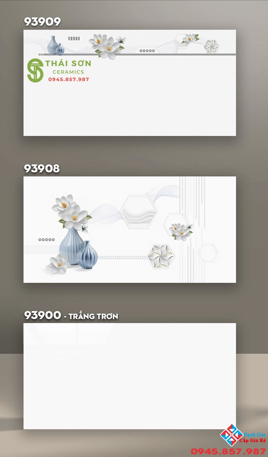 Gạch bóng kiếng 40x80 vitto hoàn mỹ trắng trơn ốp tường