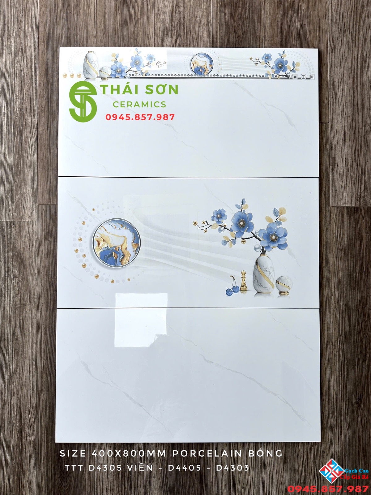 Gạch takao ốp tường 40x80 bóng kiếng vân trắng mây