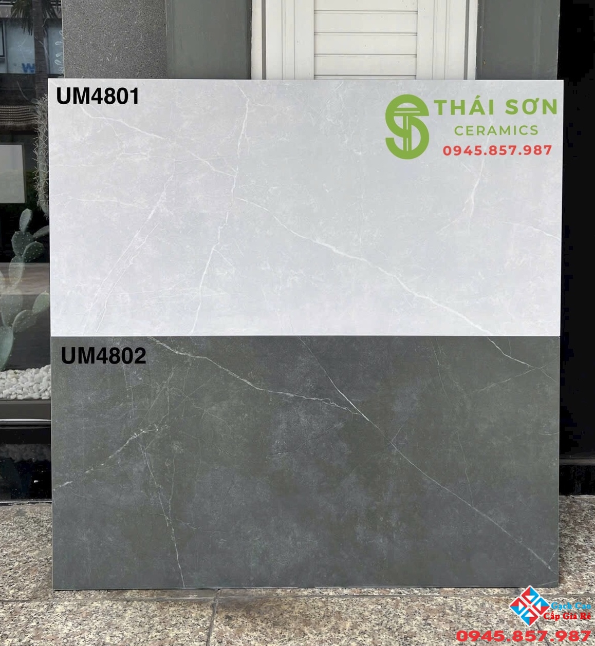 Gạch ốp lát đậm nhạt 40x80 viglacera matt mờ