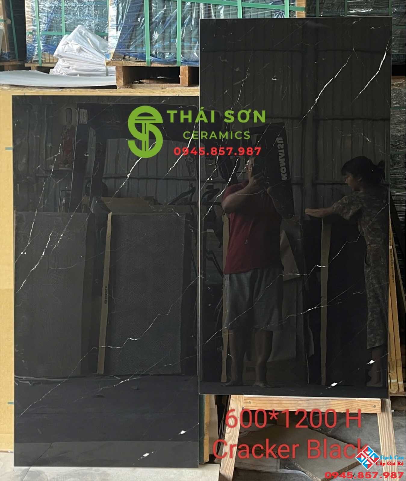 Gạch 60x120 bóng kiếng ấn độ cao cấp đen vân trắng