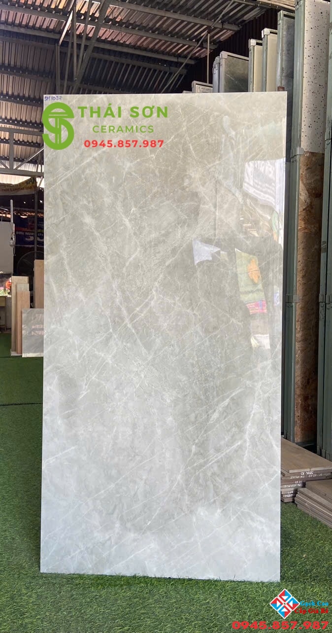 Gạch lát nền ấn độ 60x120 bóng kiếng màu xám đá giá rẻ
