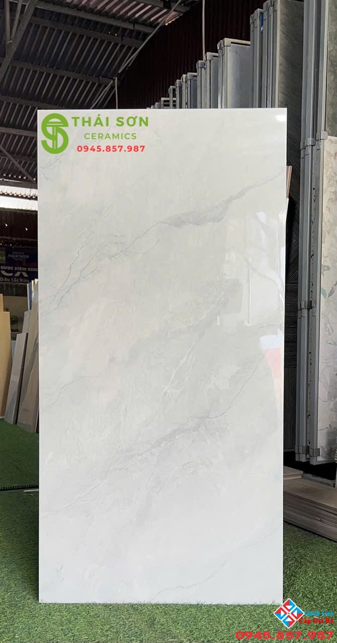 Gạch 60x120 bóng kiếng ấn độ vân xám