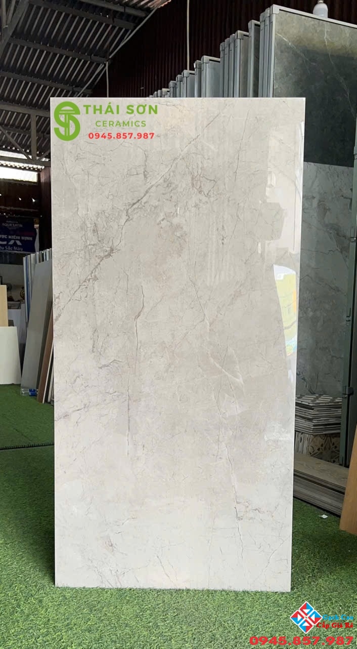 Gạch apodio siêu bóng 60x120 lát nền màu xám