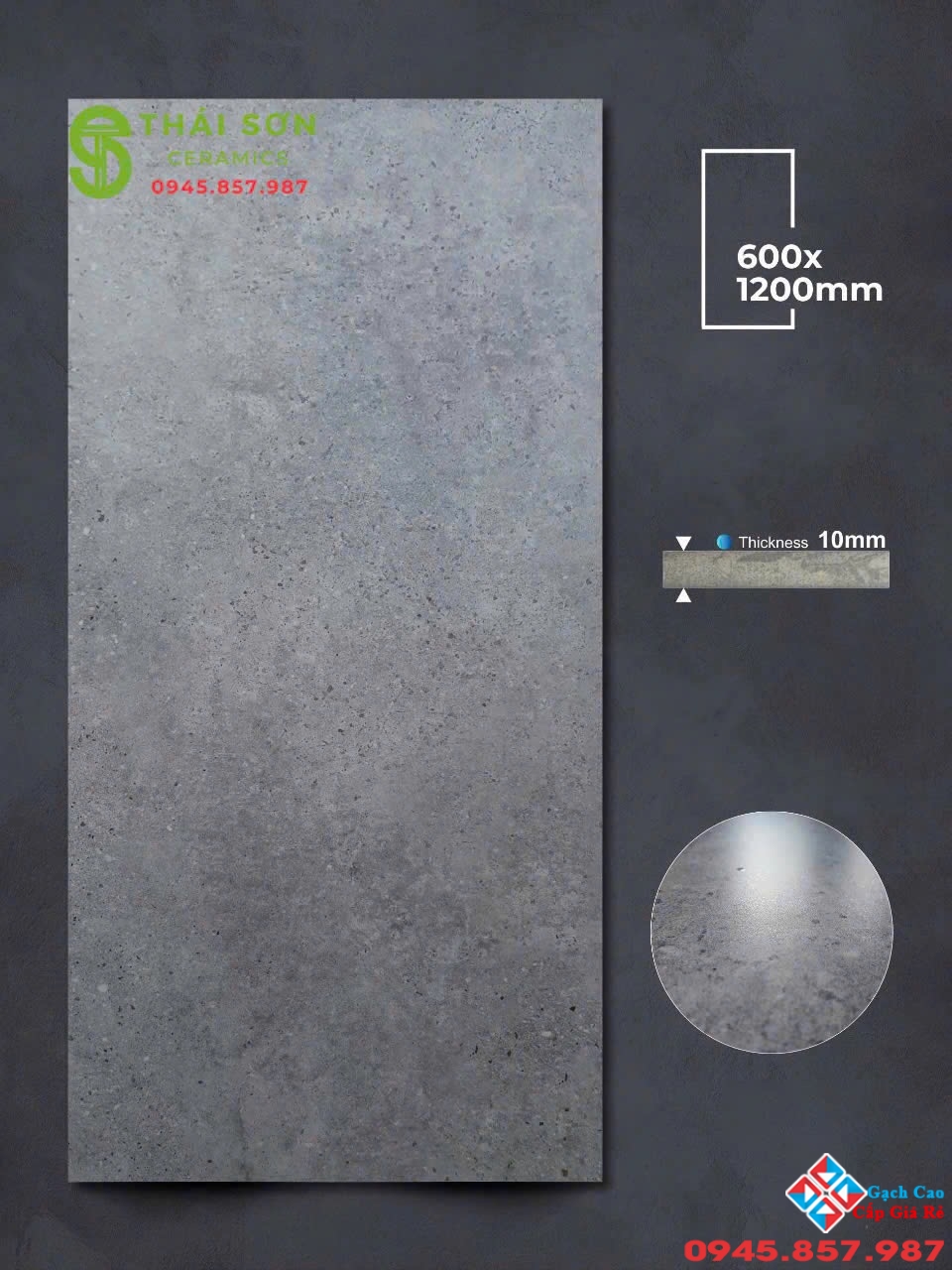 Gạch lát nền 60x120 apodio mờ tinh thể màu xám mới nhất