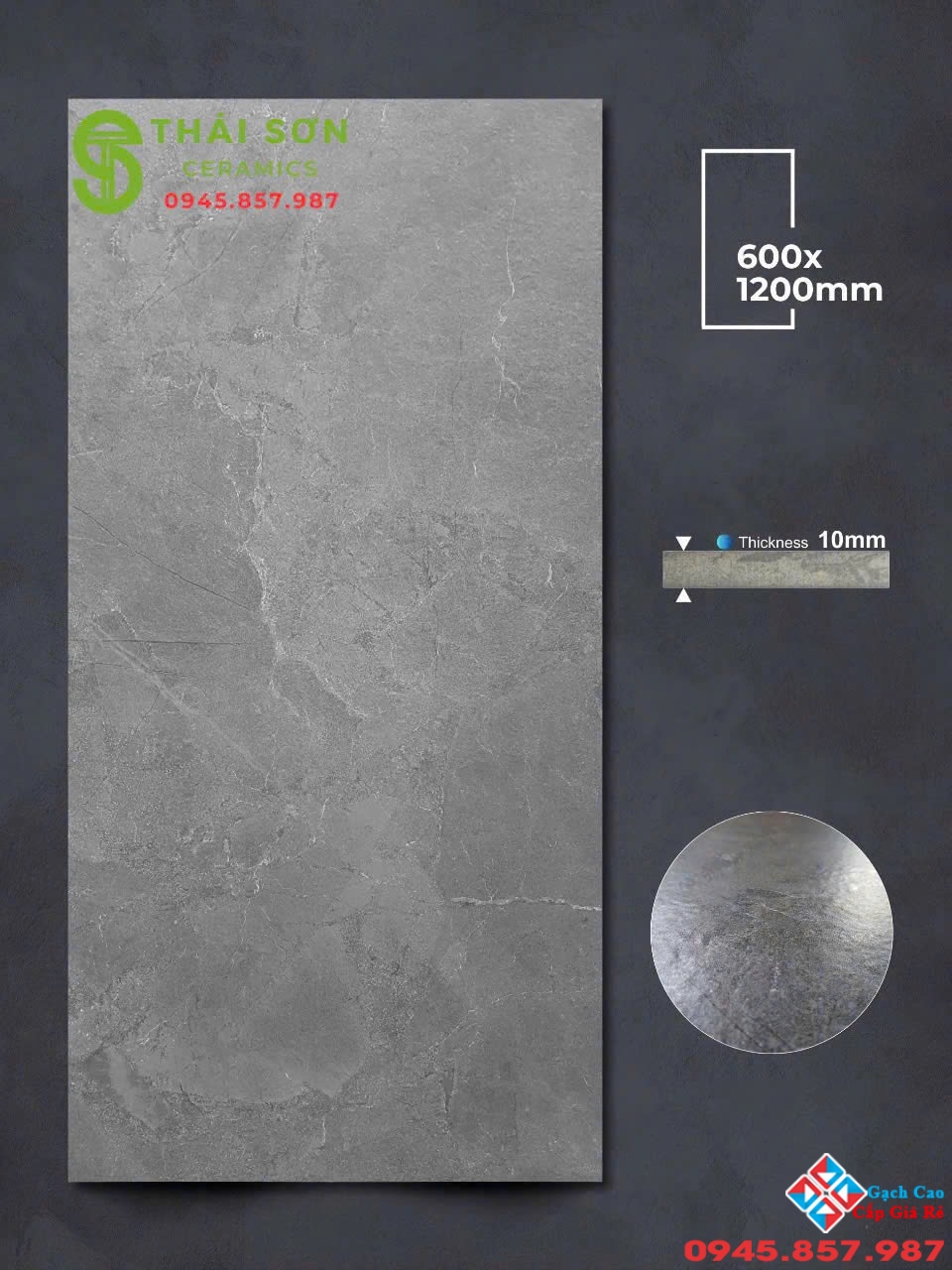 Gạch lát nền 60x120 apodio mờ tinh thể xám đá vân tự nhiên