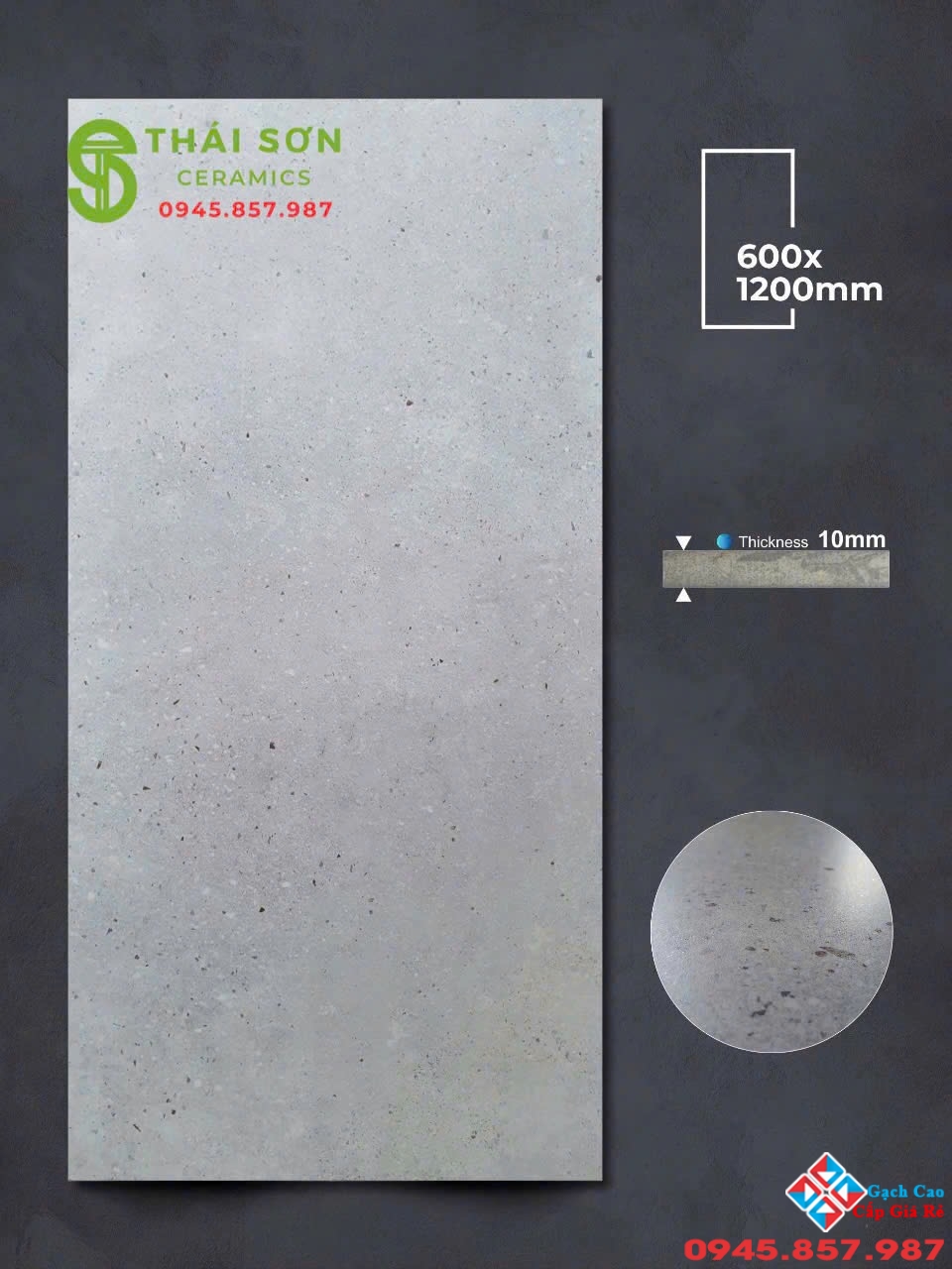 Gạch lát nền 60x120 apodio mờ tinh thể màu xám nhạt
