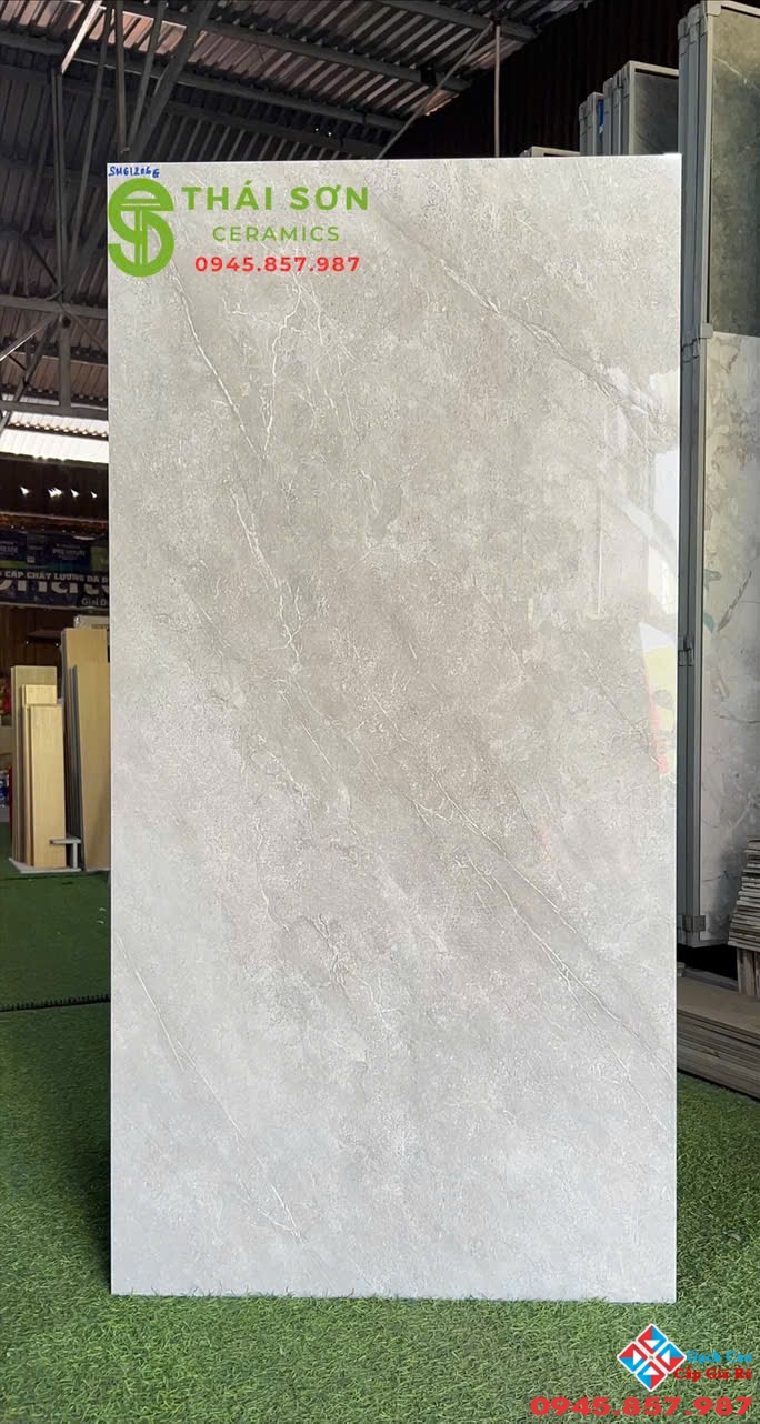Gạch cmc màu xám vân 60x120 bóng kiếng