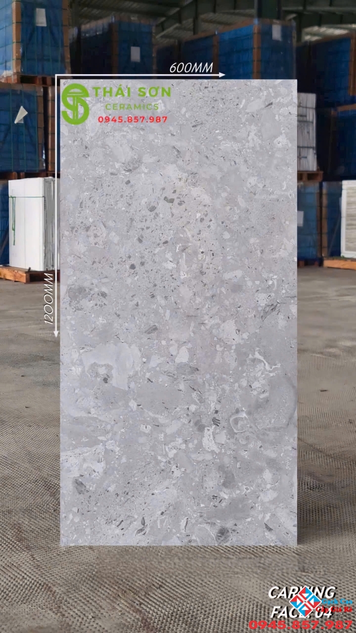 Gạch terrazzo matt mờ 60x120 caving cao cấp nhập khẩu