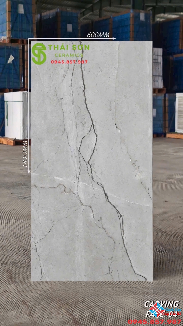 Gạch matt mờ 60x120 vân đá caving cao cấp